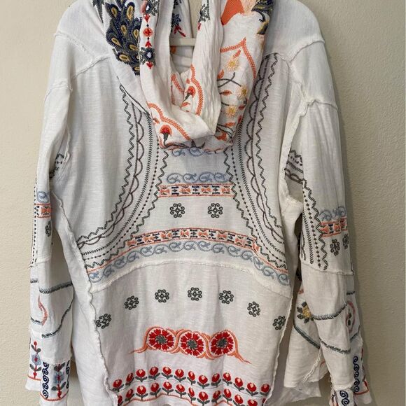 Karyn Seo Handmade Embroidered Cotton Kimono Hoodie xL - Picture 5 of 5